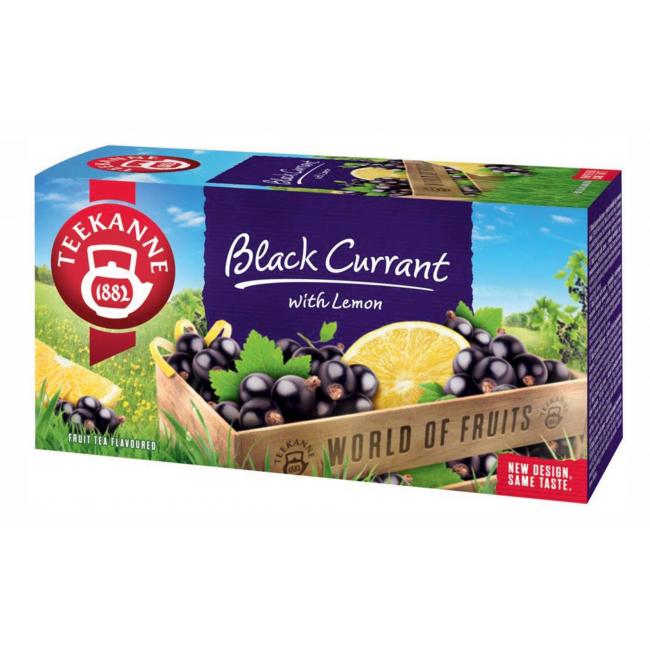 TEEKANNE Früchtetee Schwarze Johannisbeere mit Zitrone HB 20 x 2,5 g