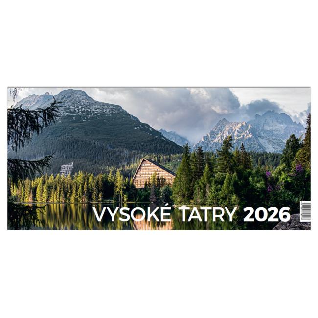 Linientischkalender Hohe Tatra 29,7 × 14,0 cm 2026