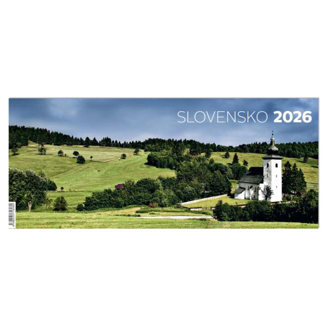 Tischkalender Slowakei 29,7 × 12,5 cm 2026