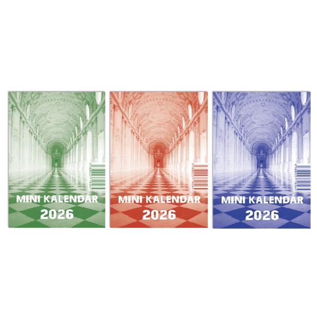 Tischkalender Mini MIX Farbserie 7,5 × 10,5 cm 2026