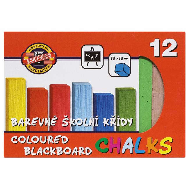 Schulkreide, 12 Farben
