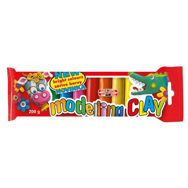 Schulknete 200 g, 10 Farben