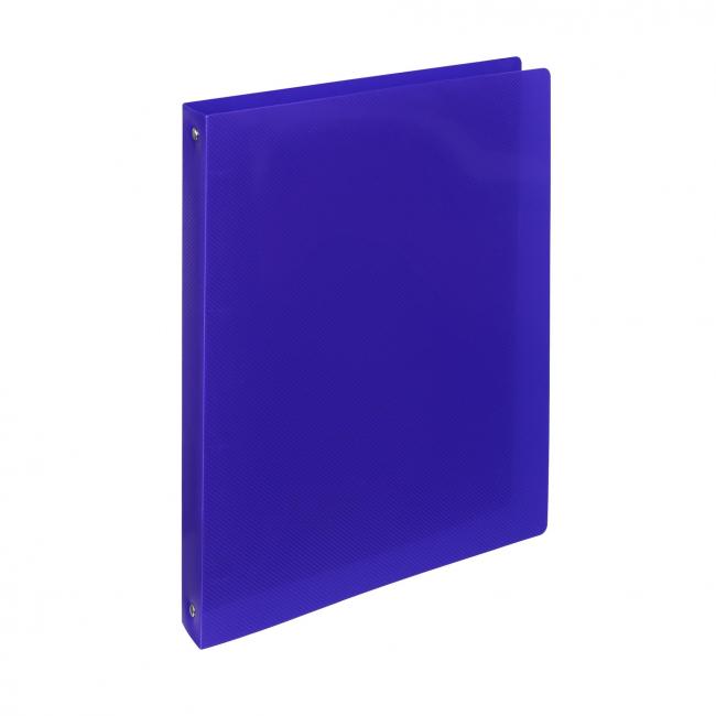 PP 4-Ring-Ordner Opalin 2 cm blau