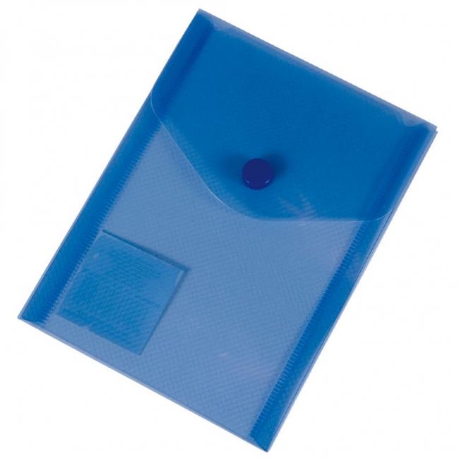 [KP238100] Kunststoffhülle A6 mit Noppen, Karton PP blau