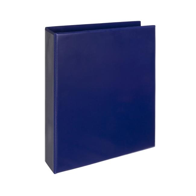 Präsentationsmappe KARTONPP 7cm 4D-Ring blau
