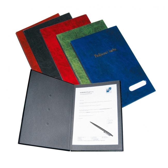 [KP720400] Unterschriftenbuch aus Kunststoff, 14 Stück, Karton, PP, blau