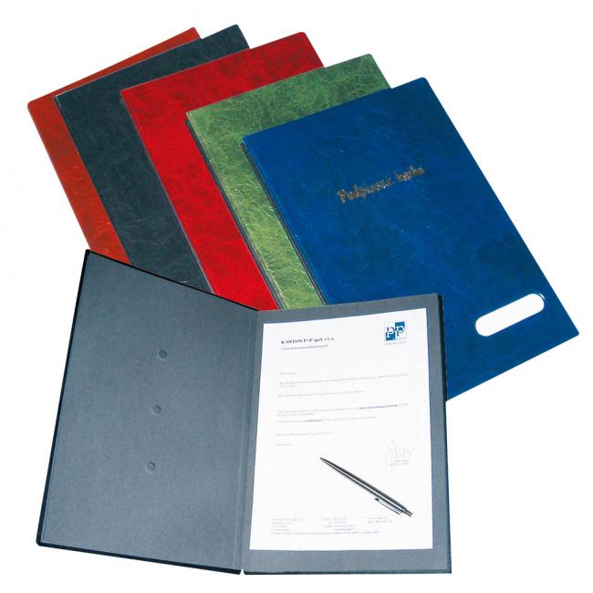 [KP720900] Unterschriftenbuch aus Kunststoff, 14 Stück, Karton, PP, schwarz