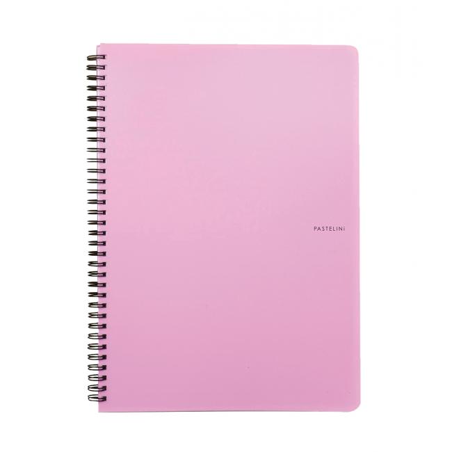 Notizblock A4, Karton PP, Pastelini-Rosa