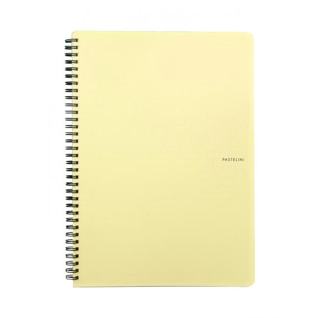 Notizblock A4, Karton PP Pastelini gelb