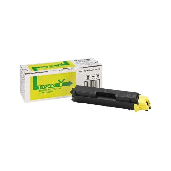 [KY013630] Toner Kyocera TK-580Y gelb (2.800 Seiten) für FS-C 5150DN/Ecosys P6021