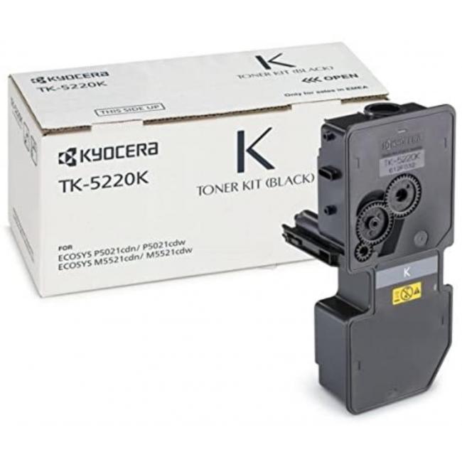 Toner Kyocera TK-5220K schwarz (1.200 Seiten) für Ecosys P5021cdn/P5021cdw/M5521cdn/M5521cdw