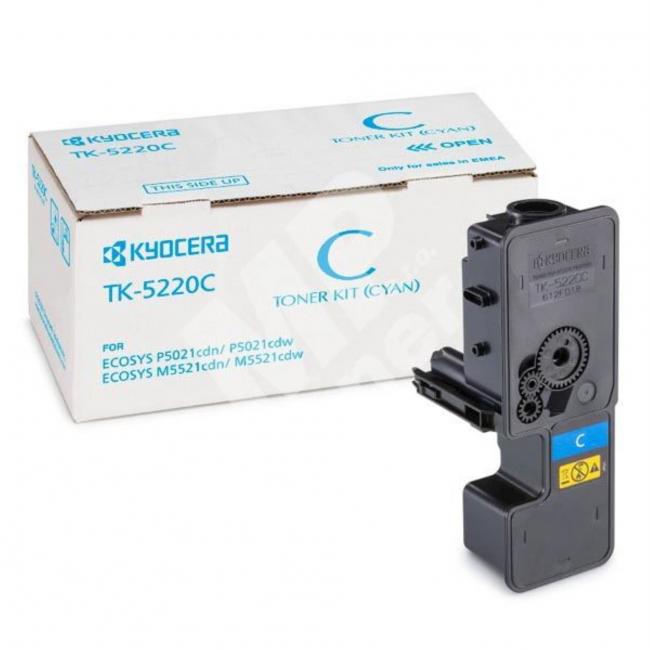 Toner Kyocera TK-5220C Cyan (1.200 Seiten) für Ecosys P5021cdn/P5021cdw/M5521cdn/M5521cdw