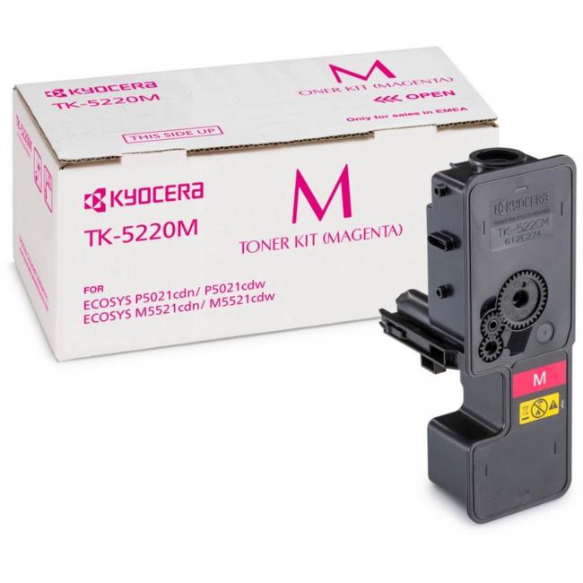 [KY037649] Toner Kyocera TK-5220M Magenta (1.200 Seiten) für Ecosys P5021cdn/P5021cdw/M5521cdn/M5521cdw
