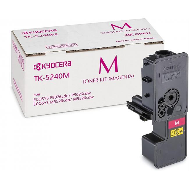 Toner Kyocera TK-5240M Magenta (4.000 Seiten) für Ecosys P5026cdn/P5026cdw/M5526cdn/M5526cdw