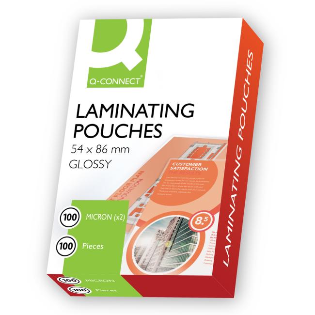 Laminierfolien Q-Connect 54x86 100mic.