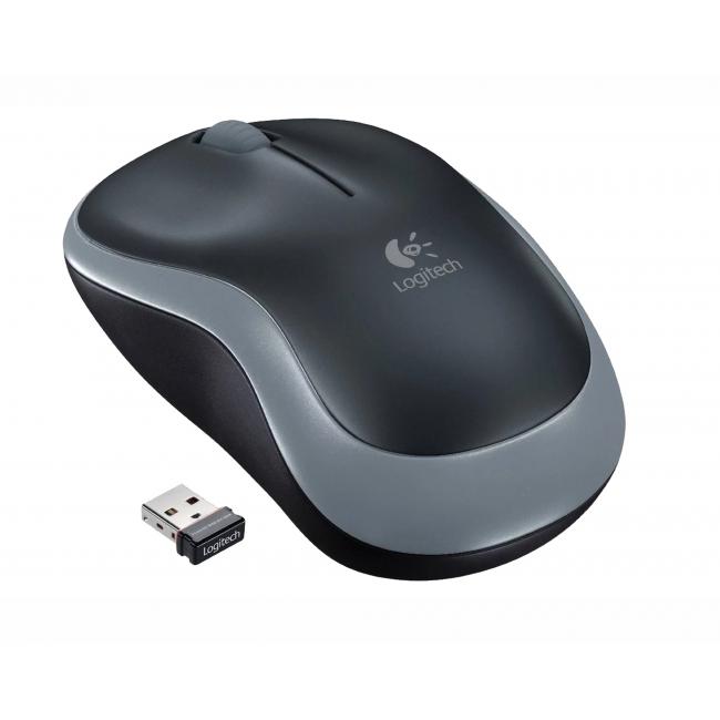 Logitech M185 Maus, grau, kabellos, optisch