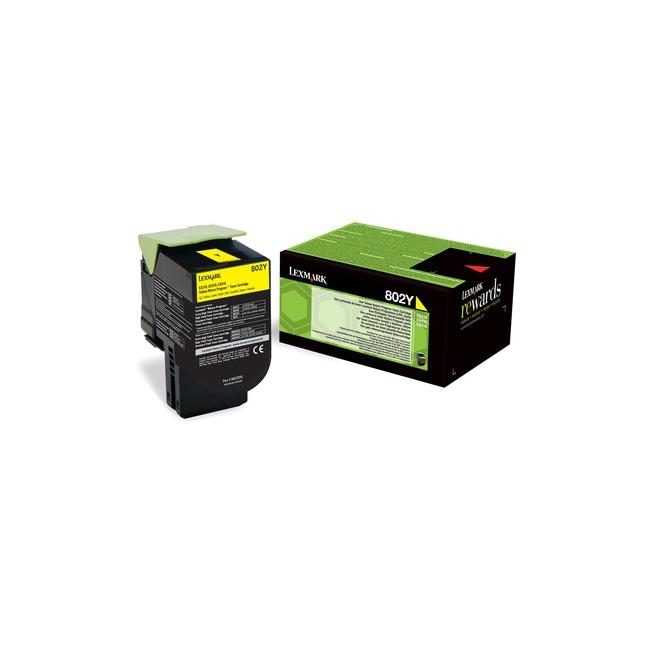 [LK030897] Toner Lexmark 802Y gelb (1.000 Seiten) für CX310/CX410/CX510