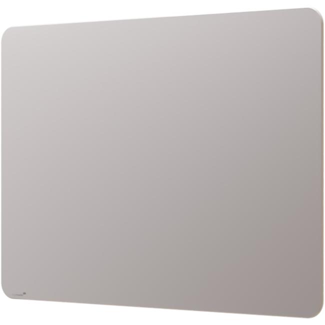 GLASSBOARD matt, abgerundete Ecken, 90x120, grau