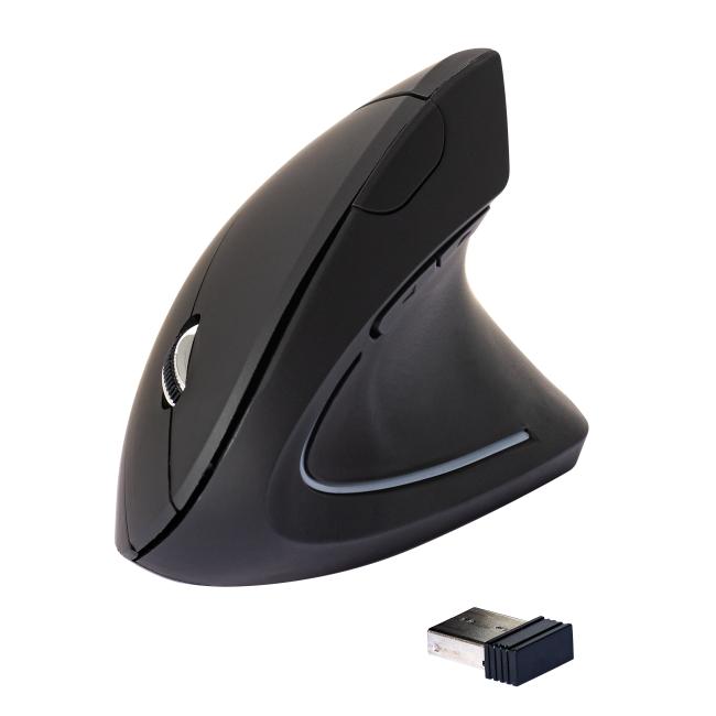 Kabellose ergonomische Maus Q-CONNECT schwarz