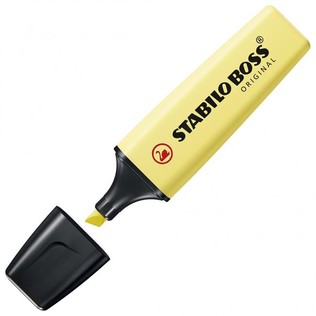[ST070144] STABILO BOSS ORIGINAL Pastell-Textmarker Pastellgelb