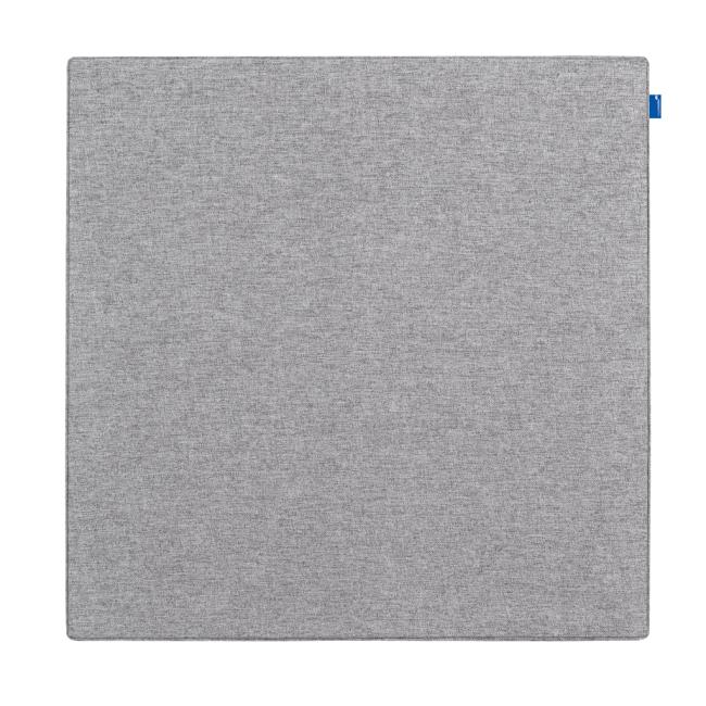 Textile Akustik-Pinnwand BOARD-UP 75x75 cm leise grau