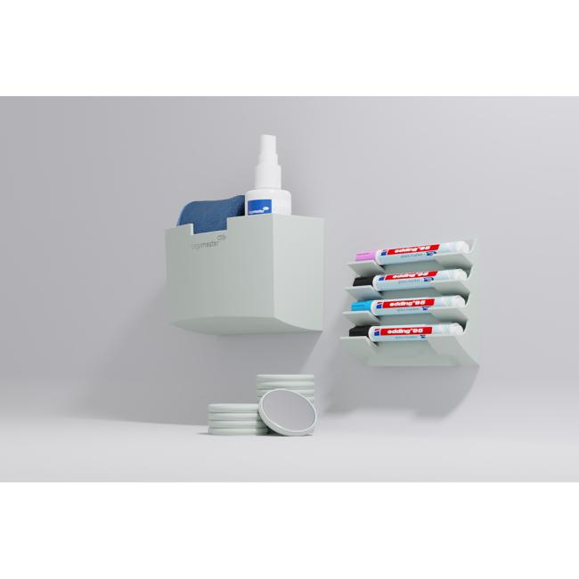 Glastafelmagnete GLASSBOARD, grün 5St