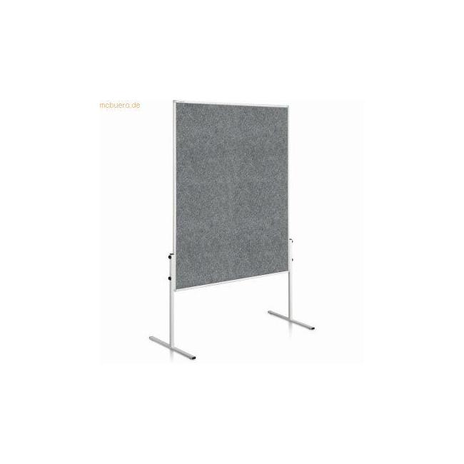 Filz-Präsentationsbrett 150x120 cm ECONOMY grau unglasiert.