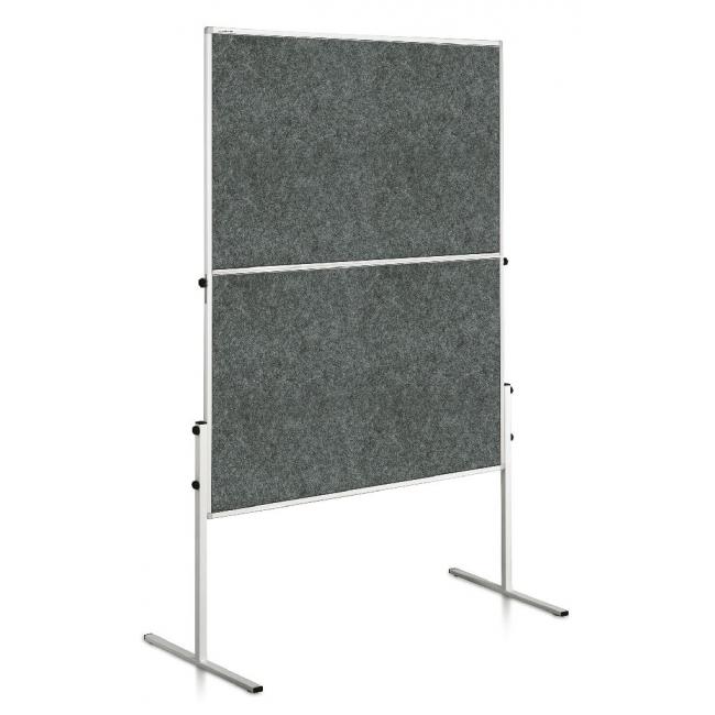 [LM207000] Filz-Präsentationsboard 150x120 cm, ECONOMY grau
