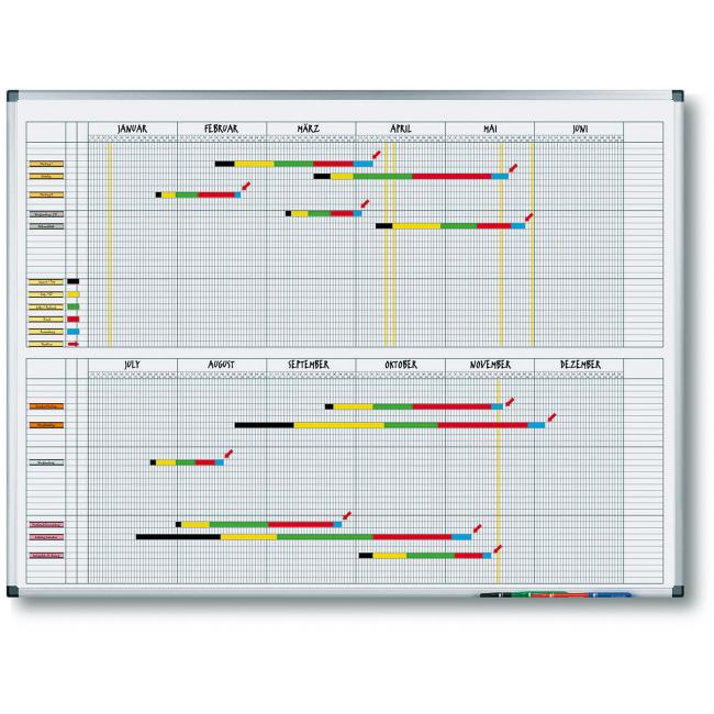 Jahresplanungstafel PREMIUM 90x120 cm