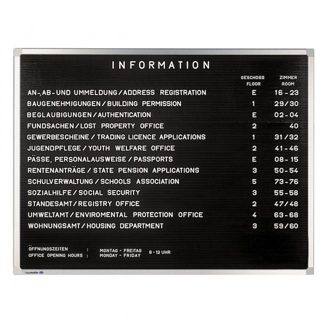 Informationstafel PREMIUM 60x40 cm