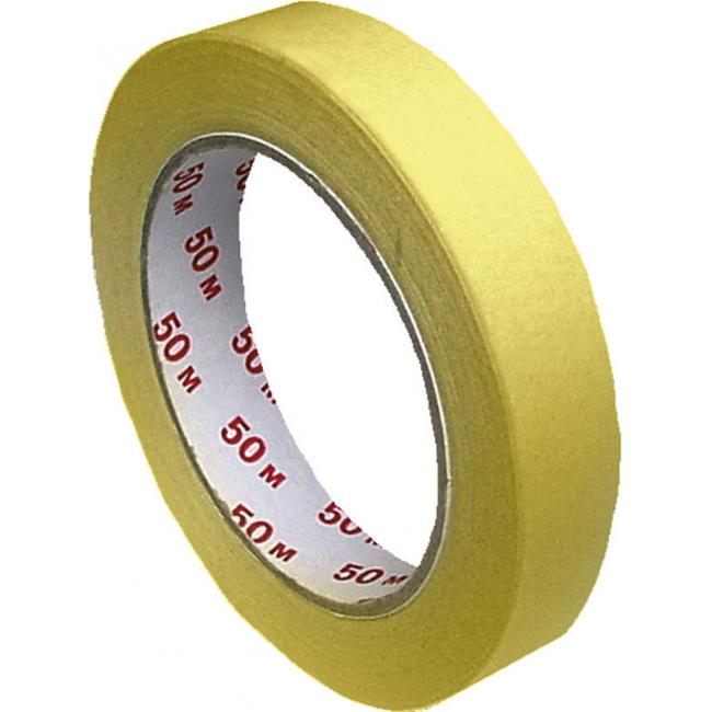 Kreppband 30 mm x 50 m gelb