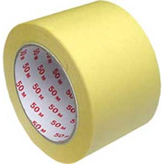 Kreppband 75 mm x 50 m gelb
