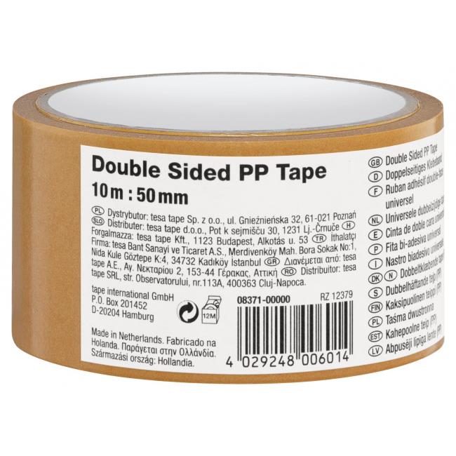 [LP677100] Doppelseitiges Klebeband ohne Stoff, 50 mm x 10 m