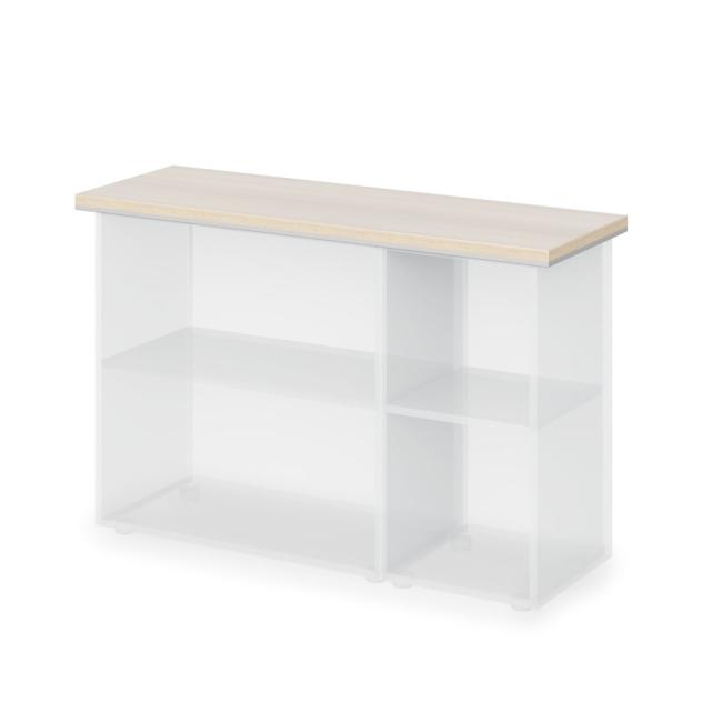 [LZ000200] Lenza Wels Deckverkleidungsbrett, 127,6 x 3,8 x 42,9 cm, helle Akazie