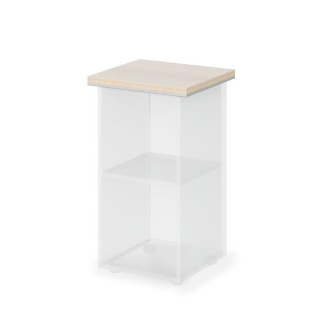 [LZ000240] Lenza Wels Tischfliese, 47,8 x 3,8 x 42,9 cm, helle Akazie