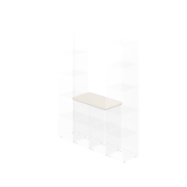[LZ000250] Lenza Wels Wandverkleidungsplatte für Nischen, 79,8 x 3,8 x 42,9 cm, helle Akazie