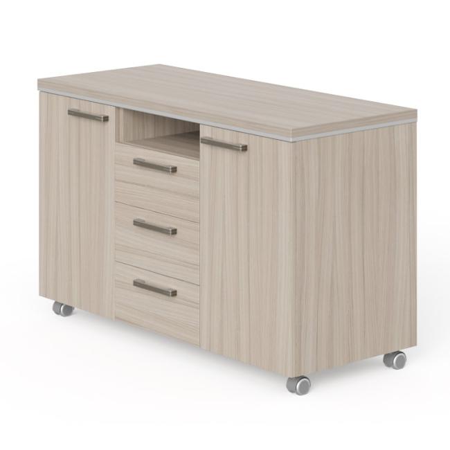 [LZ000611] Mobiler Nischenbehälter Lenza Wels, 120x76,2x50,4cm, Treibholz