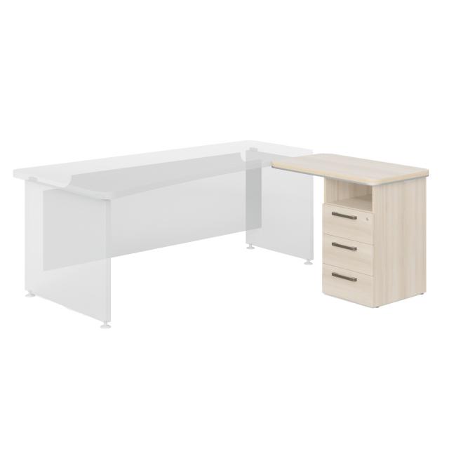 [LZ000730] Hafencontainer P nika Lenza Wels, 90x76,2x55cm, helle Akazie