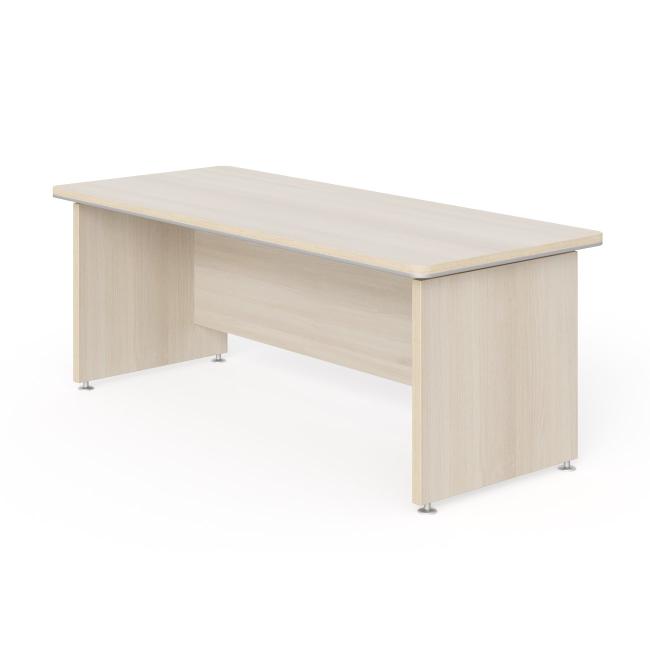 Schreibtisch Lenza Wels, gerade, 200 x 76,2 x 85 cm, helles Akazienholz