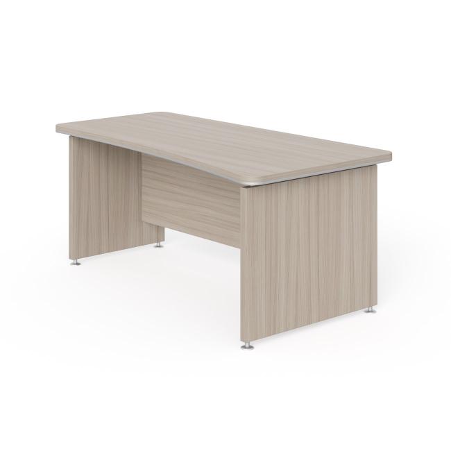[LZ001321] Schreibtisch von Lenza Wels, nach links verjüngt, 180 x 76,2 x 94,8/78 cm, Treibholz