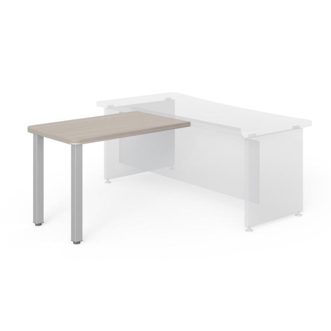 Beistelltisch Lenza Wels, 110 x 76,2 x 70 cm, Metallbeine – Treibholz