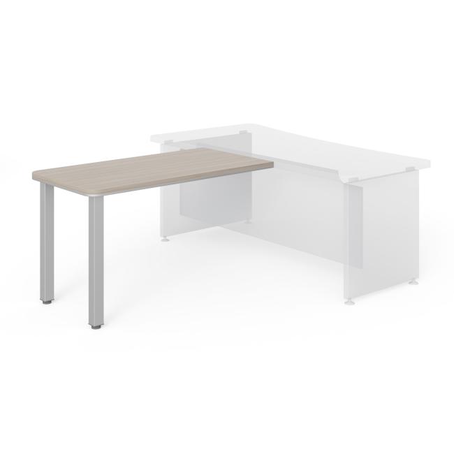 Beistelltisch Lenza Wels, 130 x 76,2 x 70 cm, Metallbeine – Treibholz