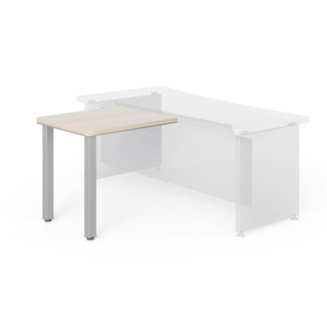 Beistelltisch Lenza Wels, 80×76,2×70 cm, Metallbeine – helles Akazienholz