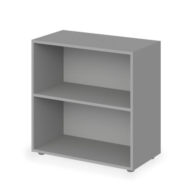 [LZ001601] Offener Unterschrank mit 1 Ablage, Lenza Wels, 79,8 x 80 x 40,4 cm, grau