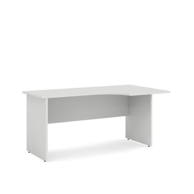Schreibtisch rechts BASIC, 160 x 76 x 90 cm, weiß