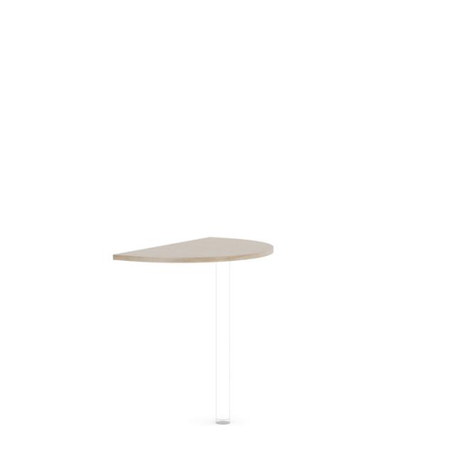 [LZ002414] Beistelltisch ohne Beine, Modell BASIC, 80 x 2,2 x 50 cm, Sonoma-Eiche