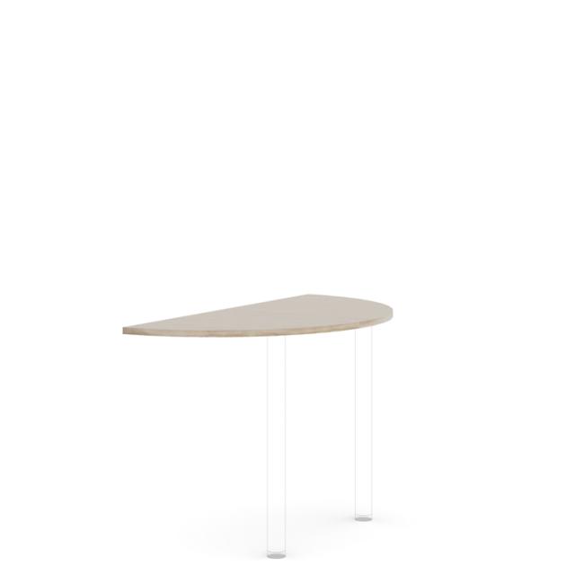 Beistelltisch ohne Beine, Modell BASIC, 120 x 2,2 x 60 cm, Sonoma-Eiche