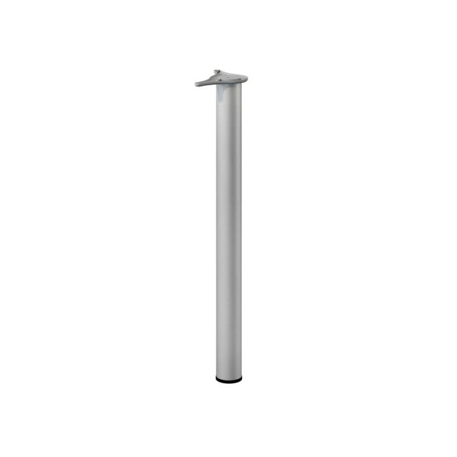 [LZ002682] Rohrbein BASIC, 71 x d6 cm, RAL9006 weißes Aluminium