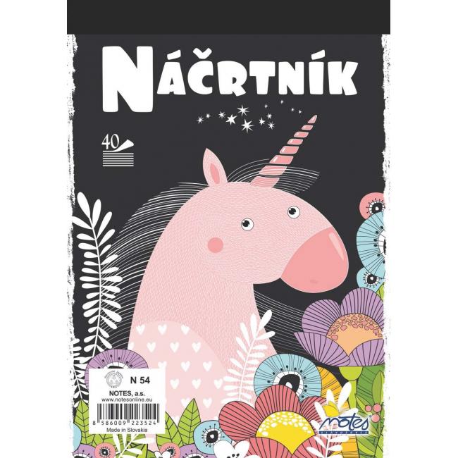 [XX000614] Skizzenbuch N54 A5 40 Blatt