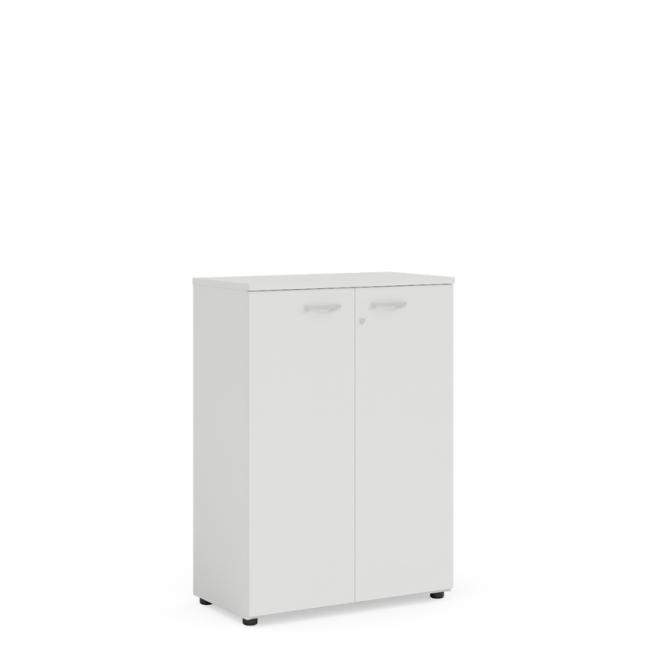 [LZ002823] Einfaches Regalsystem mit Schloss, 80 x 40 x 111,7 cm, weiß